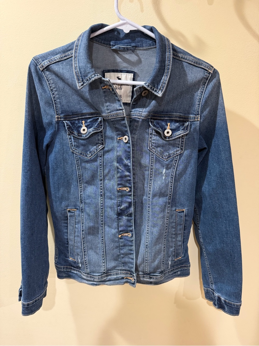 Abercrombie & Fitch Medium Blue Denim Jacket